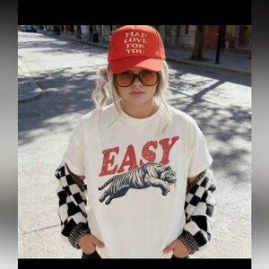 New Easy Tiger graphic tee shirt